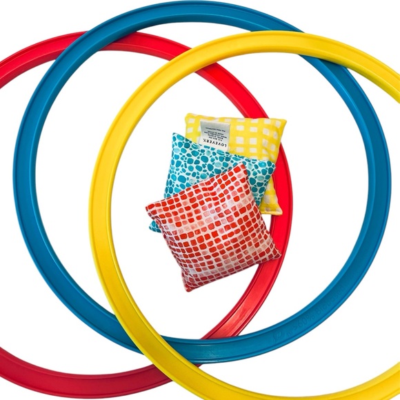 Lovevery Jump-In Eco Hoops & Bean Bags & Play Card from The Investigator Kit - Picture 3 of 5